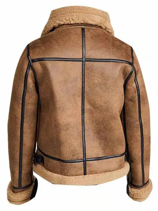 B3 Brown Aviator Distressed Real Leather Jacket | Men's Leather Jackets
