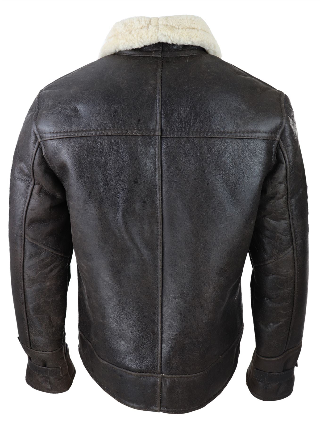 Men’s Military Warm Winter Brown Leather Jacket | Leather Jacket