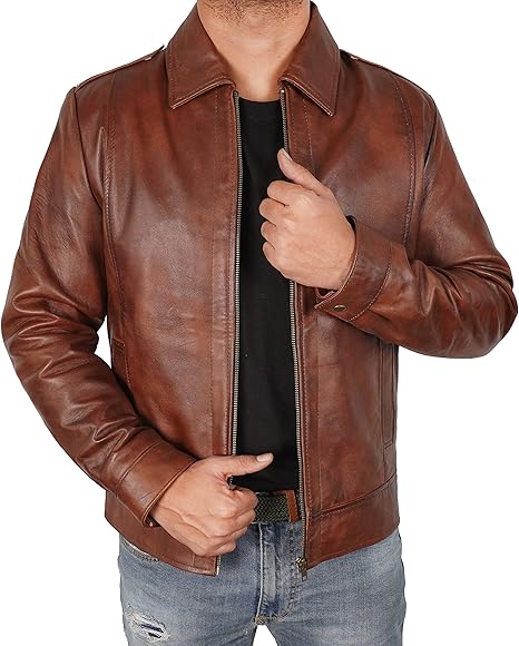 Men's Lambskin Leather Biker Jacket| Motorcycle Leather Jacket