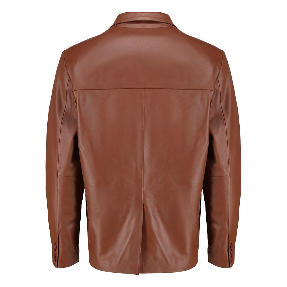 Men’s Brown Leather Blazer  | Leather Jacket Blazer