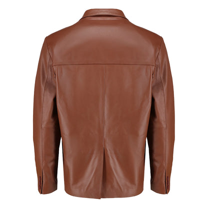 Men’s Brown Leather Blazer  | Leather Jacket Blazer