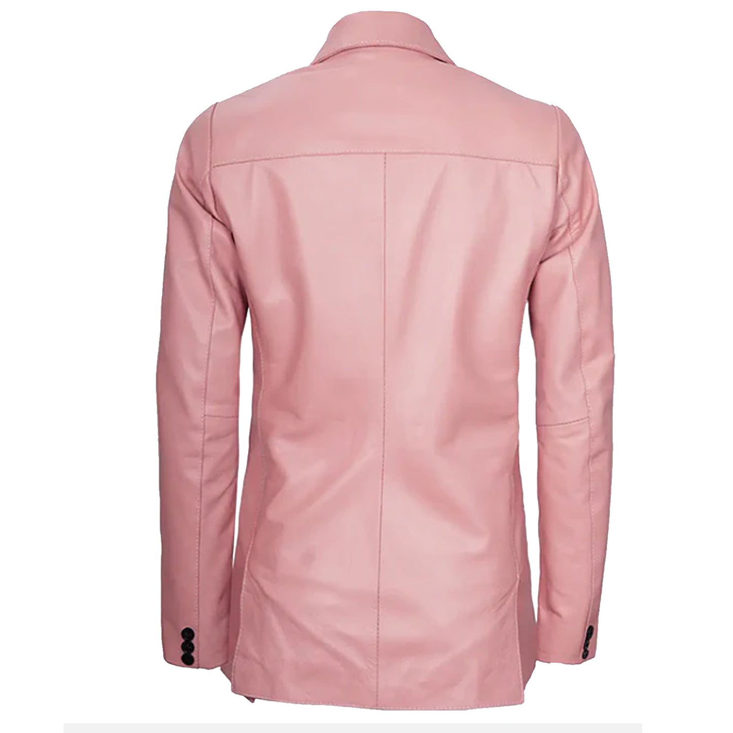 Pink Leather Blazer Jacket Women's |  Women's Leather Blazer Jacket